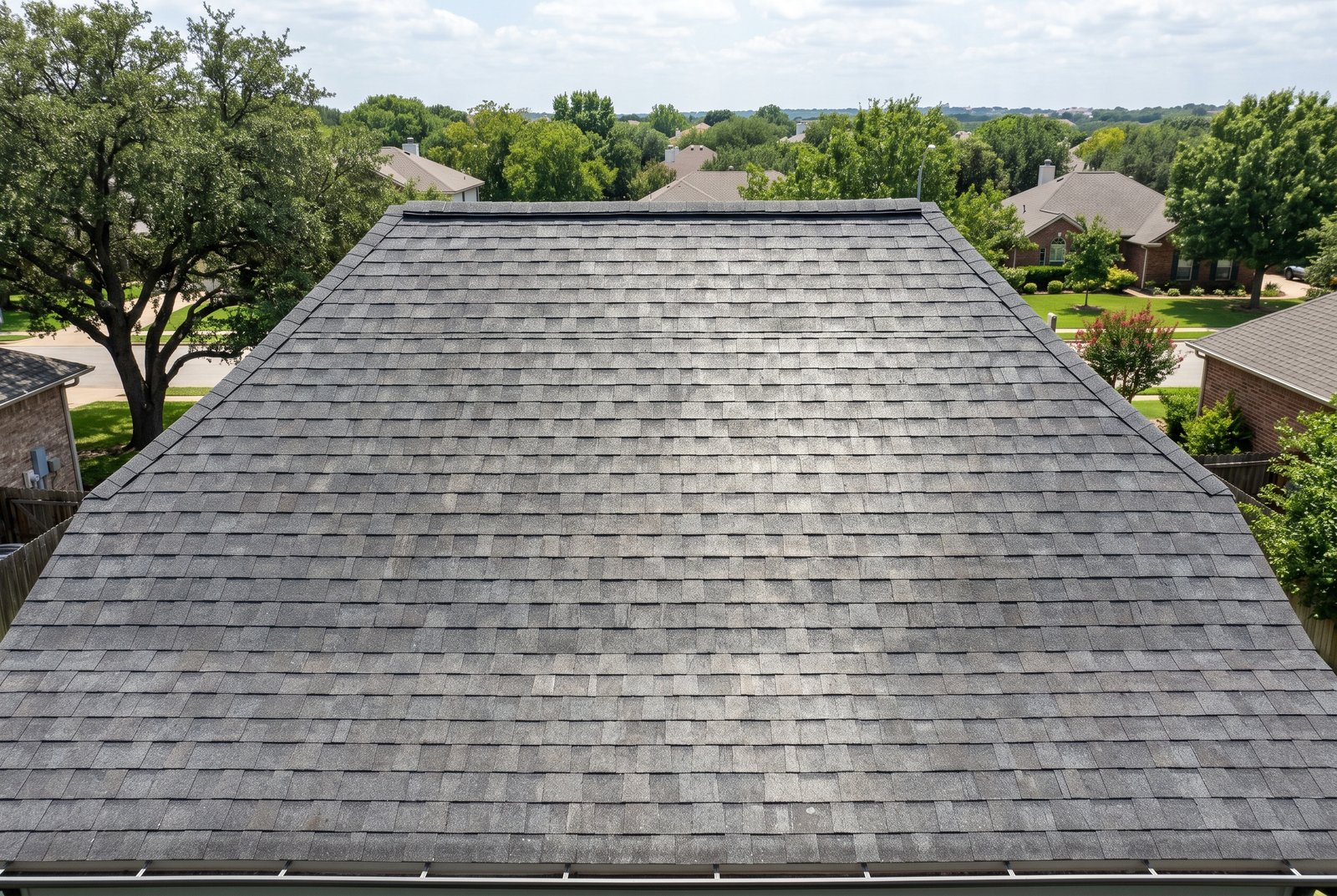 South-facing roof slope